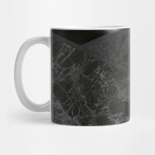 Midnight Black Onyx - Minimalist Stone Pattern Mug